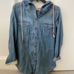 Anthropologie chambray parka / jacket